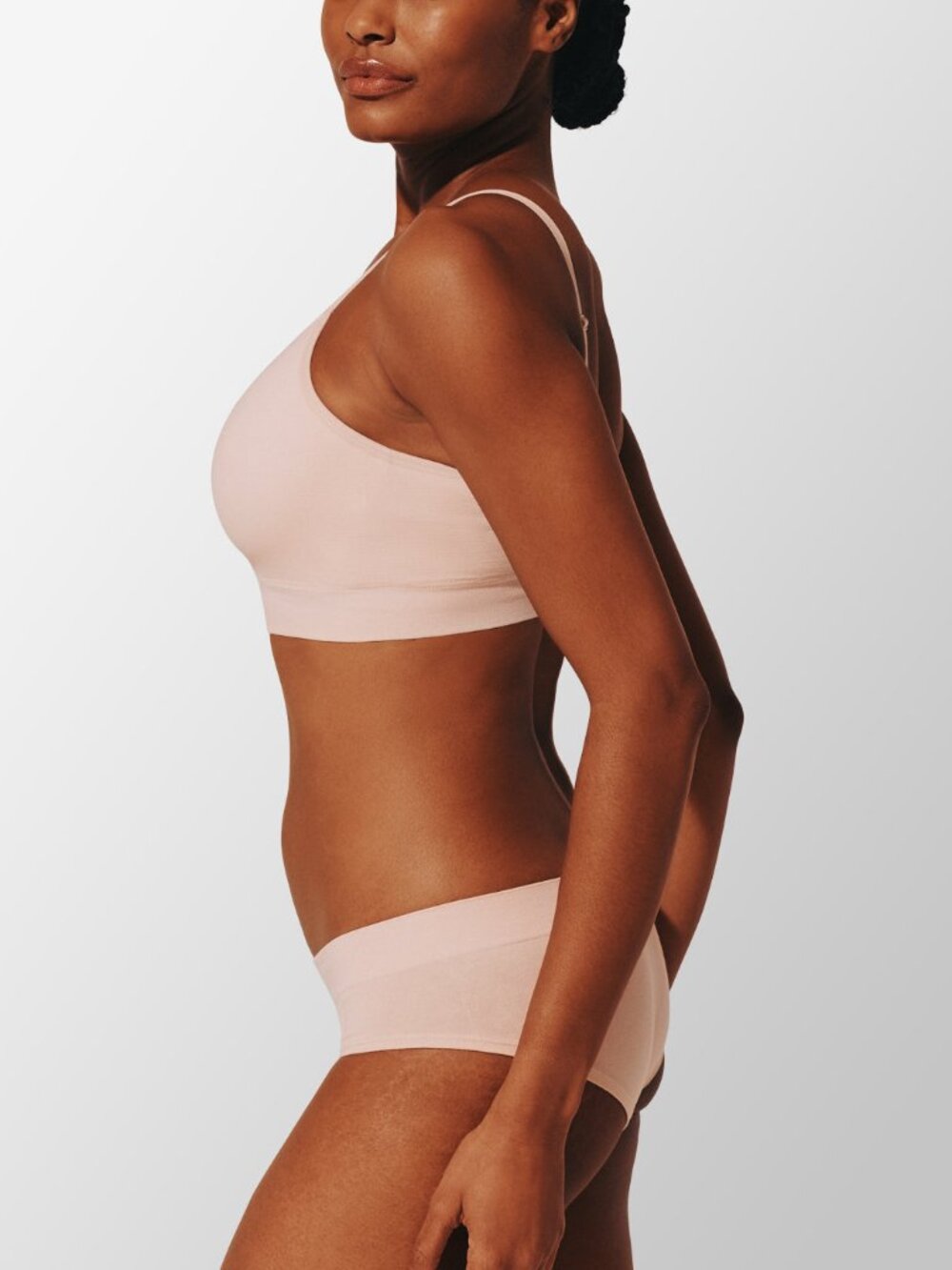ThirdLove Seamless Stretch Cotton Wireless Bra Size XLrose-dust / XL